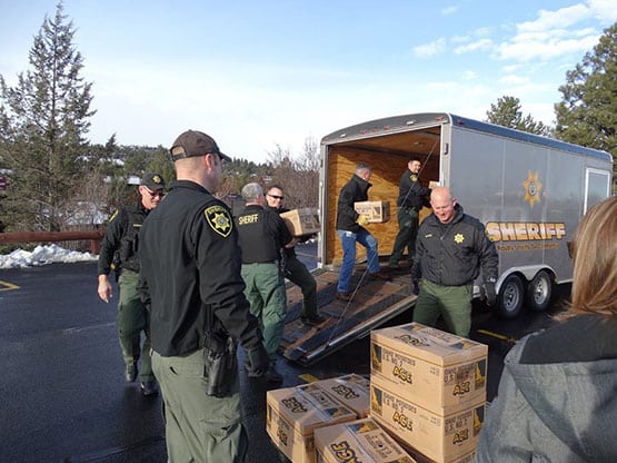 Helping SYSCO Foods & La Pine Food Baskets deliver meals